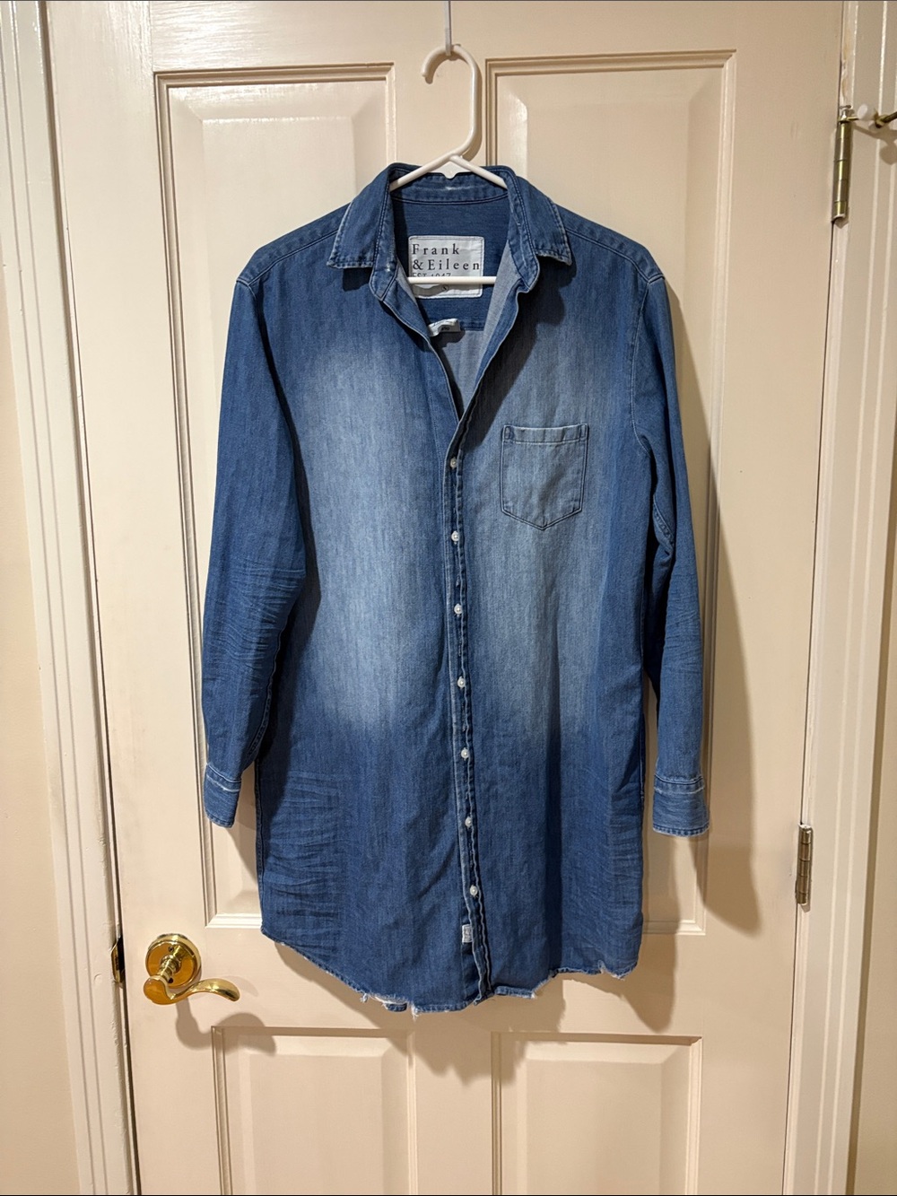 Frank & Eileen Light Blue Denim Mary Shirt Dress S